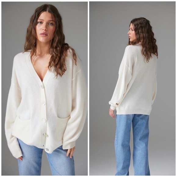 COLORUSH CANGGU OVERSIZED CARDIGAN NWT XS CASHMERE SLOUCHY URBAN STREETWEAR COZY - Picture 1 of 12